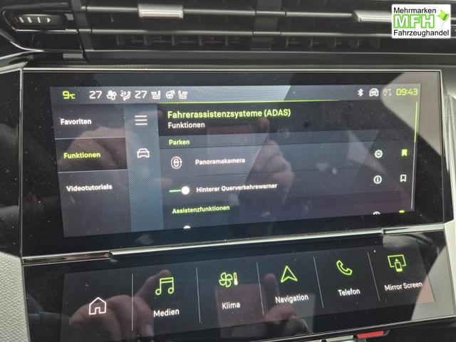 Peugeot 308 SW GT Exclusive 1.2 Hybrid 145PS Automatik Matrix-LED elektr. PanoDach Heckklappe Sitzheizung Lenkradheizung Navi 10" HD-Touchscreen wireless Apple CarPlay + Android Auto FOCAL-System 2x Keyless ACC 4x Kamera PDC v+h 18"LM 