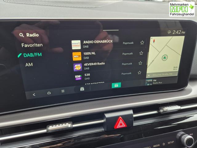 Kia Sportage Spirit 1.6 T-GDI 150PS Automatik NEUES MODELL MY26 FACELIFT Teil-Leder 18"LM Sitzheizung v+h Lenkradheizung Klimaautomatik ACC Navi Bluetooth Touchscreen Apple CarPlay Android Auto PDC R&uuml;ckf.Kamera 2x Keyless 