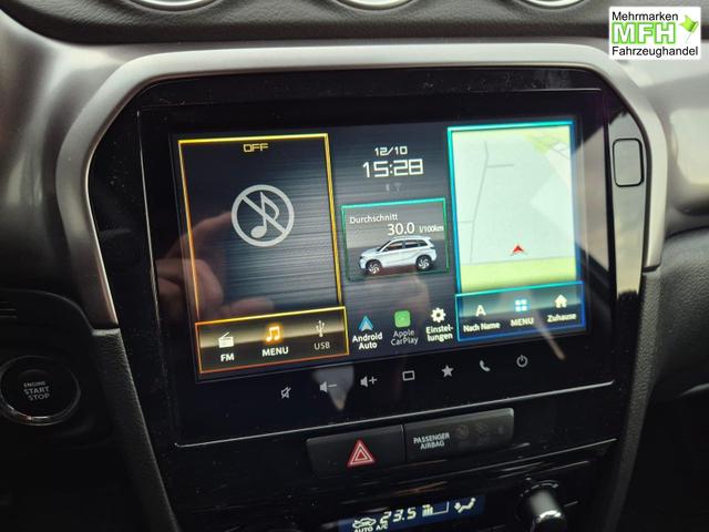 Suzuki Vitara Comfort 110PS MHEV 4x4 ALLGRIP 1.4 Boosterjet Allrad Navi Klimaautomatik Sitzheizung ACC PDC R&uuml;ckf.Kamera Suzuki-Radio Apple CarPlay Android Auto Touchscreen 2xKeyless 17-LM 