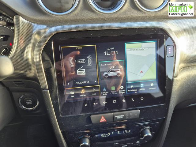 Suzuki Vitara Comfort+ 110PS Automatik MHEV 1.4 Boosterjet Teilleder Navi Klimaautomatik Sitzheizung ACC PDC v+h R&uuml;ckf.Kamera Suzuki-Radio Apple CarPlay Android Auto Touchscreen 2xKeyless 17-LM 