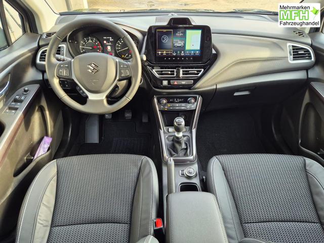 Suzuki S-Cross Comfort+ 110PS MHEV 4x4 ALLGRIP 1.4 Boosterjet Teilleder Navi Klimaautomatik Sitzheizung ACC PDC v+h 4x Kamera Suzuki-Radio Apple CarPlay Android Auto Touchscreen 2xKeyless 17-LM 