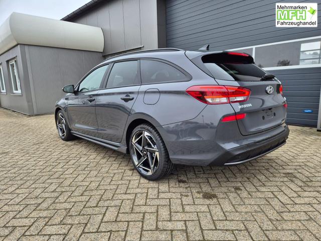 Hyundai i30 Kombi 1.6 T-GDI 150PS Automatik N-Line MY2026 Sitzheizung Lenkradheizung Klimaautomatik Navi 10,3"-Touchscreen Bluelink Apple CarPlay + Android Auto PDC v+h R&uuml;ckf.Kamera 18-LM 
