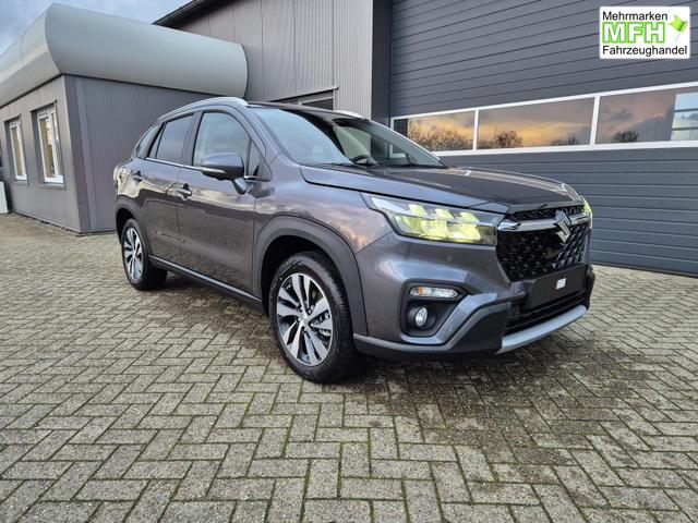 Suzuki S-Cross Comfort+ 110PS Automatik MHEV 4x4 ALLGRIP 1.4 Boosterjet Teilleder Navi Klimaautomatik Sitzheizung ACC PDC v+h 4x Kamera Suzuki-Radio Apple CarPlay Android Auto Touchscreen 2xKeyless 17-LM 