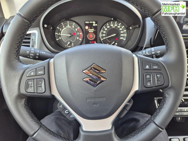 Suzuki S-Cross Comfort+ 110PS MHEV 4x4 ALLGRIP 1.4 Boosterjet Teilleder Navi Klimaautomatik Sitzheizung ACC PDC v+h 4x Kamera Suzuki-Radio Apple CarPlay Android Auto Touchscreen 2xKeyless 17-LM 