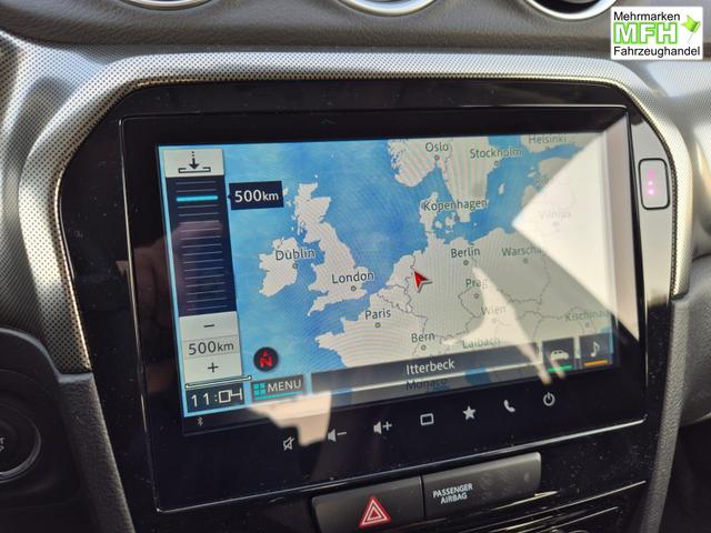 Suzuki Vitara Comfort+ 110PS Automatik MHEV 1.4 Boosterjet Teilleder Navi Klimaautomatik Sitzheizung ACC PDC v+h R&uuml;ckf.Kamera Suzuki-Radio Apple CarPlay Android Auto Touchscreen 2xKeyless 17-LM 