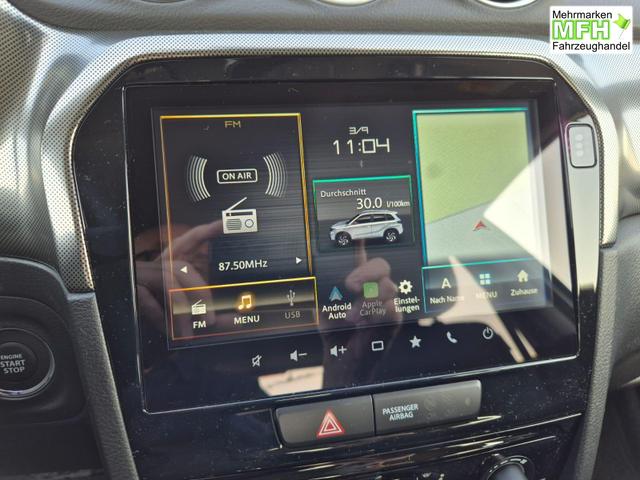 Suzuki Vitara Comfort+ 110PS Automatik MHEV 1.4 Boosterjet Teilleder Navi Klimaautomatik Sitzheizung ACC PDC v+h R&uuml;ckf.Kamera Suzuki-Radio Apple CarPlay Android Auto Touchscreen 2xKeyless 17-LM 
