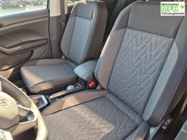 Volkswagen T-Cross 1.0 TSI 116PS DSG Life LED-Matrix-Scheinwerfer ACC Klimaautomatik Sitzheizung PDC v+h 17-LM abged.Scheiben 2xKeyless DAB+ Bluetooth Touchscreen Apple CarPlay Android Auto 