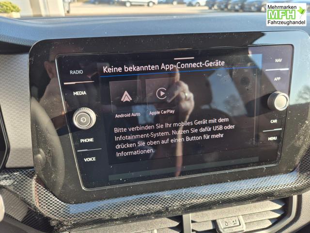 Volkswagen T-Cross 1.0 TSI 116PS DSG Life LED-Matrix-Scheinwerfer ACC Klimaautomatik Sitzheizung PDC v+h 17-LM abged.Scheiben 2xKeyless DAB+ Bluetooth Touchscreen Apple CarPlay Android Auto 