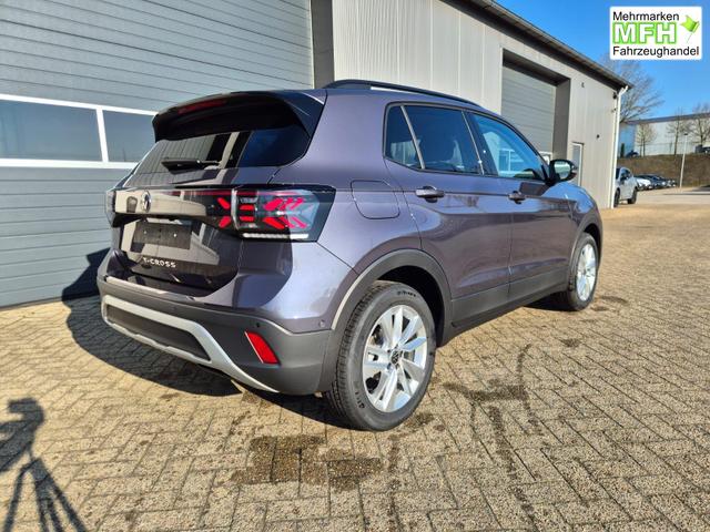 Volkswagen T-Cross 1.0 TSI 116PS DSG Life LED-Matrix-Scheinwerfer ACC Klimaautomatik Sitzheizung PDC v+h 17-LM abged.Scheiben 2xKeyless DAB+ Bluetooth Touchscreen Apple CarPlay Android Auto 