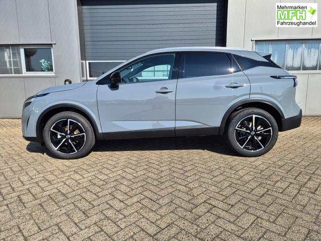 Nissan Qashqai 1.3 DIG-T MHEV 158 PS X-Tronic Tekna Voll-Leder Klimaautomatik PanoGlasdach Sitzheizung Lenkradheizung Navi Head-Up Display elektr. Heckklappe ACC PDC v+h 360&deg;Kamera DAB Bluetooth Touchscreen Apple CarPlay Android Auto 19"LM 
