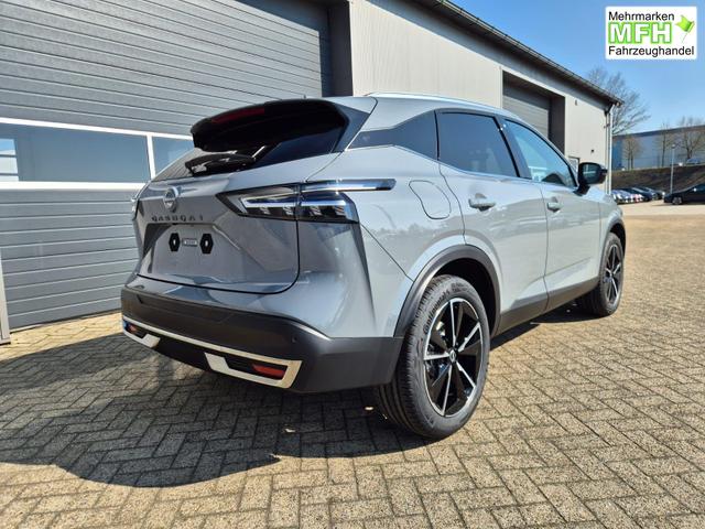 Nissan Qashqai 1.3 DIG-T MHEV 158 PS X-Tronic Tekna Voll-Leder Klimaautomatik PanoGlasdach Sitzheizung Lenkradheizung Navi Head-Up Display elektr. Heckklappe ACC PDC v+h 360&deg;Kamera DAB Bluetooth Touchscreen Apple CarPlay Android Auto 19"LM 