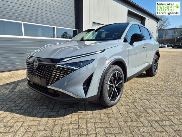 Nissan Qashqai 1.3 DIG-T MHEV 158 PS X-Tronic Tekna Voll-Leder Klimaautomatik PanoGlasdach Sitzheizung Lenkradheizung Navi Head-Up Display elektr. Heckklappe ACC PDC v+h 360&deg;Kamera DAB Bluetooth Touchscreen Apple CarPlay Android Auto 19"LM 