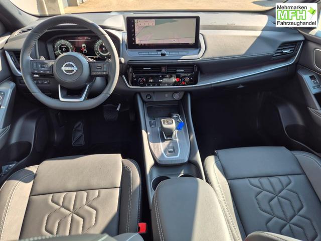 Nissan Qashqai 1.3 DIG-T MHEV 158 PS X-Tronic Tekna Voll-Leder Klimaautomatik PanoGlasdach Sitzheizung Lenkradheizung Navi Head-Up Display elektr. Heckklappe ACC PDC v+h 360&deg;Kamera DAB Bluetooth Touchscreen Apple CarPlay Android Auto 19"LM 