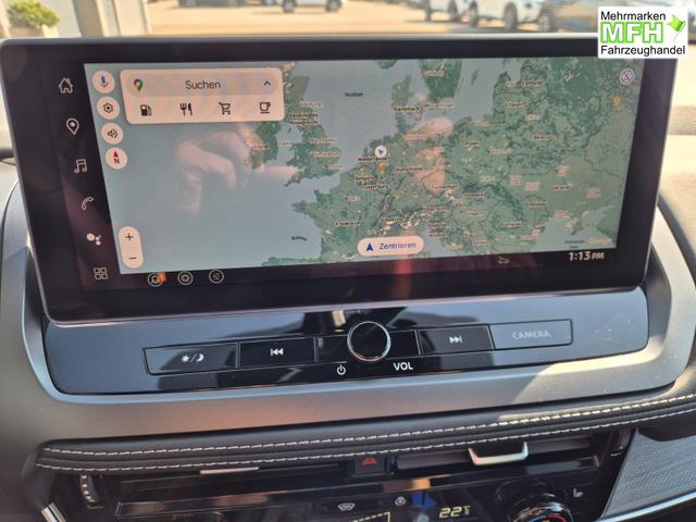 Nissan Qashqai 1.3 DIG-T MHEV 158 PS X-Tronic Tekna Voll-Leder Klimaautomatik PanoGlasdach Sitzheizung Lenkradheizung Navi Head-Up Display elektr. Heckklappe ACC PDC v+h 360&deg;Kamera DAB Bluetooth Touchscreen Apple CarPlay Android Auto 19"LM 