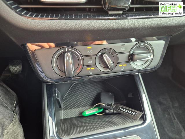 Skoda Fabia 1.0 TSI 95PS Selection 5-t&uuml;rig R&uuml;ckf.Kamera Parksensoren Sitzheizung Multifunktionslenkrad Klima Skoda-Radio Bluetooth Touchscreen Tempomat Nebelsch. Apple CarPlay + Android Auto 