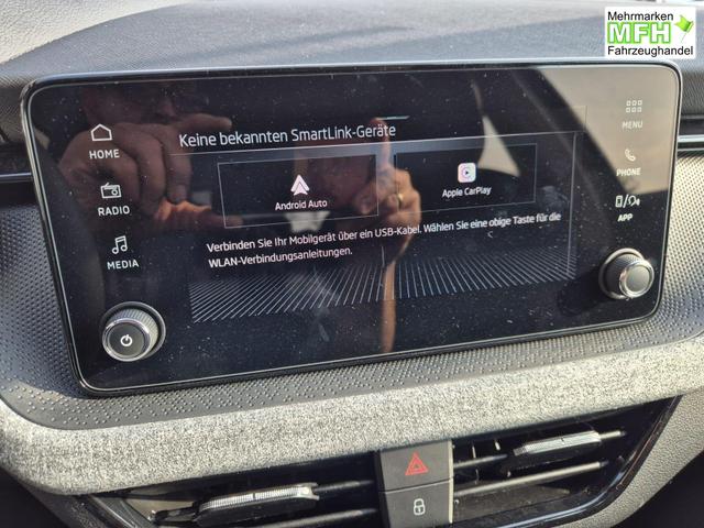Skoda Kamiq 1.0 TSI 115PS DSG Selection AHK R&uuml;ckf.Kamera PDC v+h Sitzheizung Klimaautomatik Skoda-Radio Apple CarPlay + Android Auto Tempomat Garantieverl&auml;ngerung 16"LM 