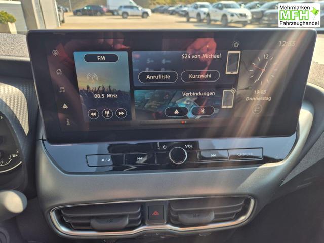 Nissan Juke 1.0 DIG-T 114PS Acenta Klimaautomatik Sitzheizung R&uuml;ckf.Kamera Bluetooth Touchscreen wireless Apple CarPlay Android Auto 