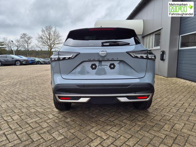 Nissan Qashqai 1.3 DIG-T MHEV 158 PS X-Tronic Tekna Voll-Leder Klimaautomatik PanoGlasdach Sitzheizung Lenkradheizung Navi Head-Up Display elektr. Heckklappe ACC PDC v+h 360&deg;Kamera DAB Bluetooth Touchscreen Apple CarPlay Android Auto 19"LM 