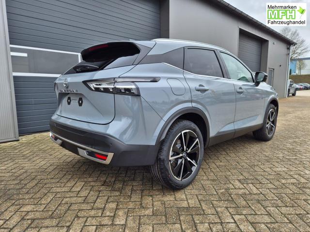 Nissan Qashqai 1.3 DIG-T MHEV 158 PS X-Tronic Tekna Voll-Leder Klimaautomatik PanoGlasdach Sitzheizung Lenkradheizung Navi Head-Up Display elektr. Heckklappe ACC PDC v+h 360&deg;Kamera DAB Bluetooth Touchscreen Apple CarPlay Android Auto 19"LM 