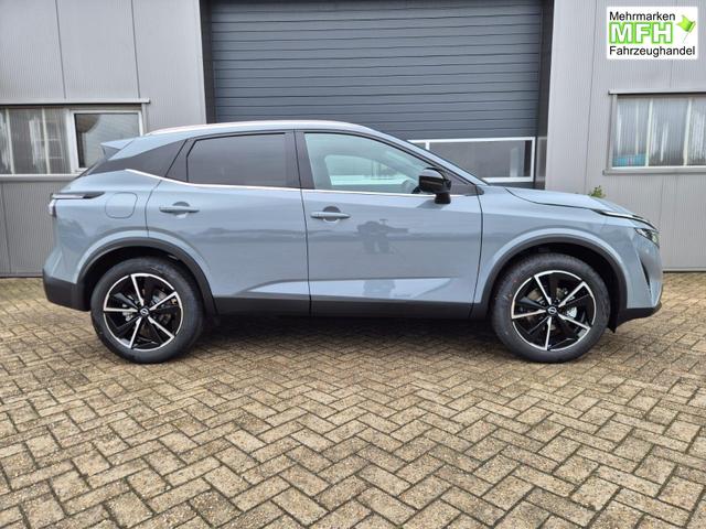 Nissan Qashqai 1.3 DIG-T MHEV 158 PS X-Tronic Tekna Voll-Leder Klimaautomatik PanoGlasdach Sitzheizung Lenkradheizung Navi Head-Up Display elektr. Heckklappe ACC PDC v+h 360&deg;Kamera DAB Bluetooth Touchscreen Apple CarPlay Android Auto 19"LM 