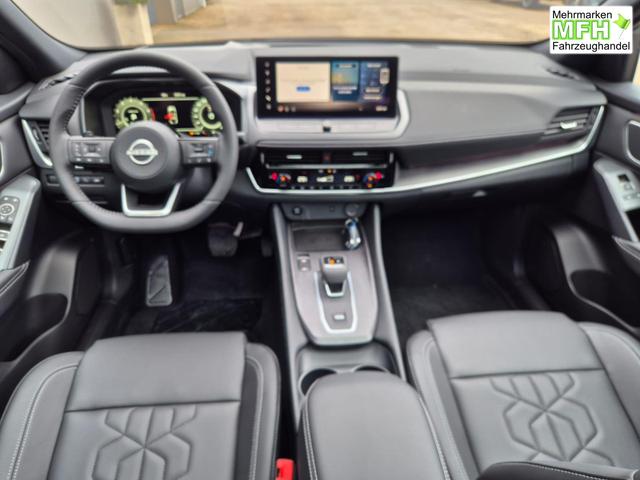 Nissan Qashqai 1.3 DIG-T MHEV 158 PS X-Tronic Tekna Voll-Leder Klimaautomatik PanoGlasdach Sitzheizung Lenkradheizung Navi Head-Up Display elektr. Heckklappe ACC PDC v+h 360&deg;Kamera DAB Bluetooth Touchscreen Apple CarPlay Android Auto 19"LM 