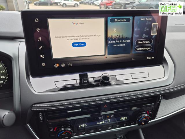 Nissan Qashqai 1.3 DIG-T MHEV 158 PS X-Tronic Tekna Voll-Leder Klimaautomatik PanoGlasdach Sitzheizung Lenkradheizung Navi Head-Up Display elektr. Heckklappe ACC PDC v+h 360&deg;Kamera DAB Bluetooth Touchscreen Apple CarPlay Android Auto 19"LM 