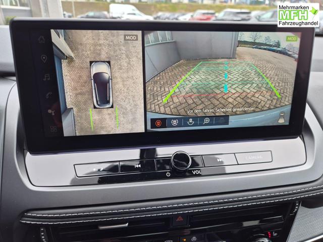 Nissan Qashqai 1.3 DIG-T MHEV 158 PS X-Tronic Tekna Voll-Leder Klimaautomatik PanoGlasdach Sitzheizung Lenkradheizung Navi Head-Up Display elektr. Heckklappe ACC PDC v+h 360&deg;Kamera DAB Bluetooth Touchscreen Apple CarPlay Android Auto 19"LM 