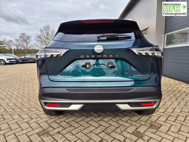 Nissan Qashqai 1.3 DIG-T MHEV 158 PS X-Tronic Tekna Voll-Leder Klimaautomatik PanoGlasdach Sitzheizung Lenkradheizung Navi Head-Up Display elektr. Heckklappe ACC PDC v+h 360&deg;Kamera DAB Bluetooth Touchscreen Apple CarPlay Android Auto 19"LM 