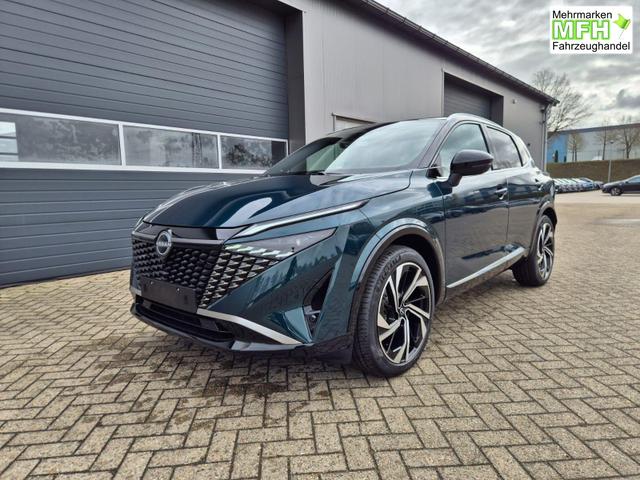 Nissan Qashqai 1.3 DIG-T MHEV 158 PS X-Tronic Tekna Premium Paket 20"LM Teil-Leder PanoGlasdach Klimaautomatik Sitzheizung Lenkradheizung Navi Head-Up Display elektr. Heckklappe ACC PDC v+h 360&deg;Kamera DAB Bluetooth Touchscreen Apple CarPlay Android Auto 