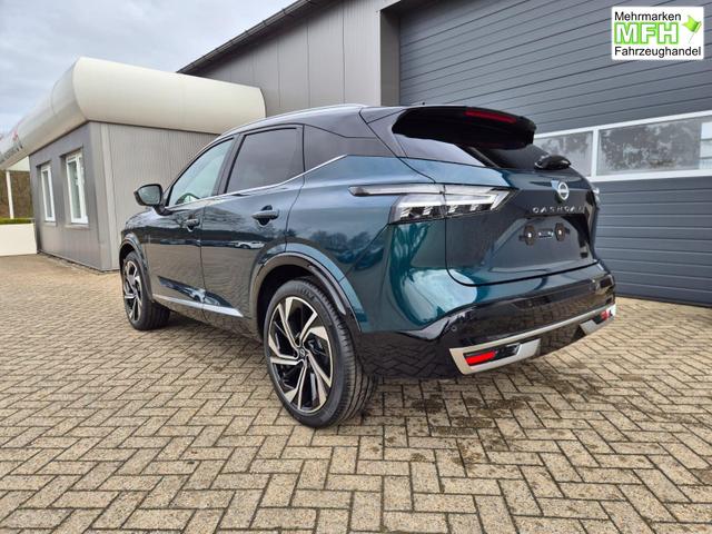 Nissan Qashqai 1.3 DIG-T MHEV 158 PS X-Tronic Tekna Premium Paket 20"LM Teil-Leder PanoGlasdach Klimaautomatik Sitzheizung Lenkradheizung Navi Head-Up Display elektr. Heckklappe ACC PDC v+h 360&deg;Kamera DAB Bluetooth Touchscreen Apple CarPlay Android Auto 