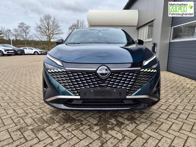 Nissan Qashqai 1.3 DIG-T MHEV 158 PS X-Tronic Tekna Premium Paket 20"LM Teil-Leder PanoGlasdach Klimaautomatik Sitzheizung Lenkradheizung Navi Head-Up Display elektr. Heckklappe ACC PDC v+h 360&deg;Kamera DAB Bluetooth Touchscreen Apple CarPlay Android Auto 