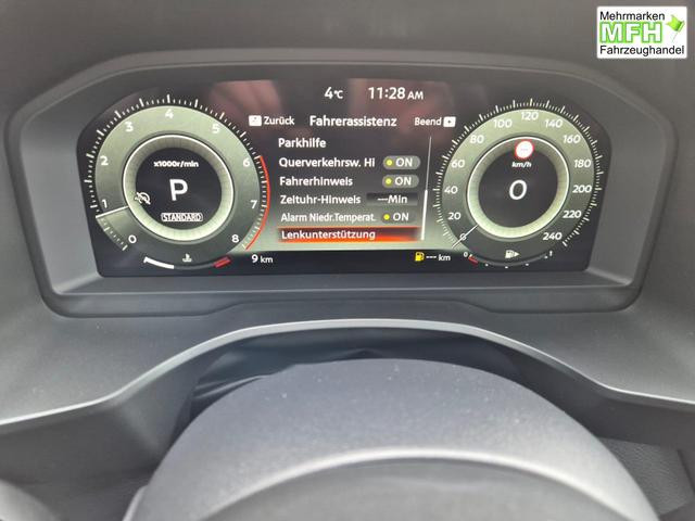 Nissan Qashqai 1.3 DIG-T MHEV 158 PS X-Tronic Tekna Premium Paket 20"LM Teil-Leder PanoGlasdach Klimaautomatik Sitzheizung Lenkradheizung Navi Head-Up Display elektr. Heckklappe ACC PDC v+h 360&deg;Kamera DAB Bluetooth Touchscreen Apple CarPlay Android Auto 