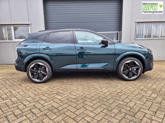 Nissan Qashqai 1.3 DIG-T MHEV 158 PS X-Tronic N-Design 20"Zoll Teil-Leder PanoGlasdach Klimaautomatik Sitzheizung Lenkradheizung Navi Head-Up Display elektr. Heckklappe ACC PDC v+h 360&deg;Kamera DAB Bluetooth Touchscreen Apple CarPlay Android Auto 
