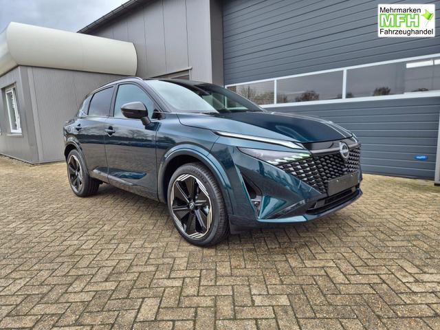 Nissan Qashqai 1.3 DIG-T MHEV 158 PS X-Tronic N-Design 20"Zoll Teil-Leder PanoGlasdach Klimaautomatik Sitzheizung Lenkradheizung Navi Head-Up Display elektr. Heckklappe ACC PDC v+h 360&deg;Kamera DAB Bluetooth Touchscreen Apple CarPlay Android Auto 