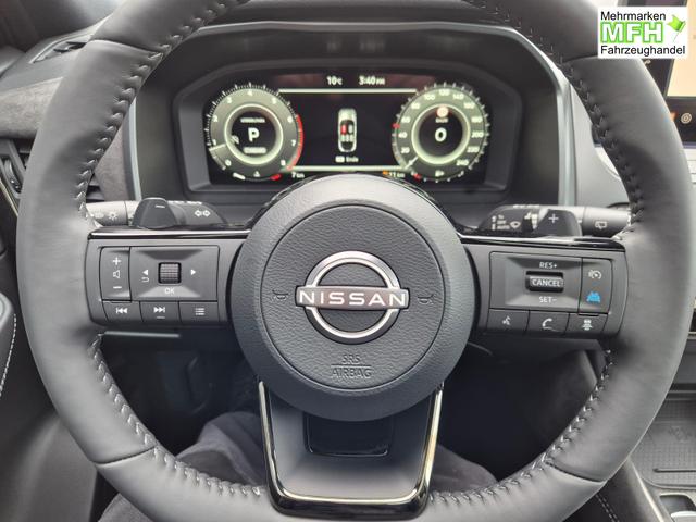 Nissan Qashqai 1.3 DIG-T MHEV 158 PS X-Tronic N-Design 20"Zoll Teil-Leder PanoGlasdach Klimaautomatik Sitzheizung Lenkradheizung Navi Head-Up Display elektr. Heckklappe ACC PDC v+h 360&deg;Kamera DAB Bluetooth Touchscreen Apple CarPlay Android Auto 