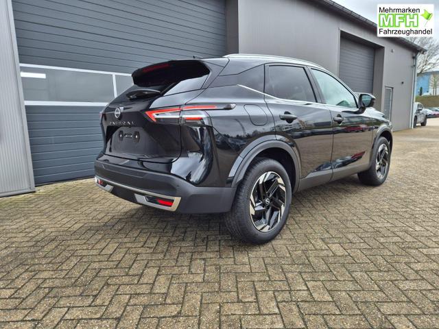 Nissan Qashqai 1.3 DIG-T MHEV 158 PS X-Tronic N-Connecta Teil-Leder PanoGlasdach Klimaautomatik Sitzheizung Lenkradheizung Navi ACC PDC v+h 360&deg;Kamera DAB Bluetooth Touchscreen Apple CarPlay Android Auto 18"LM 
