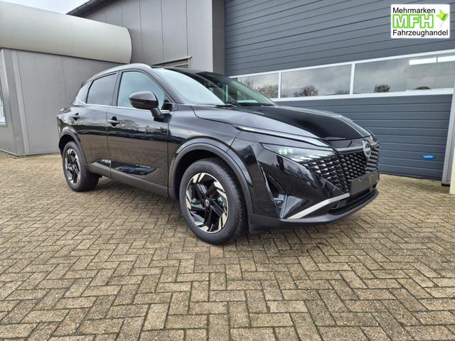 Nissan Qashqai 1.3 DIG-T MHEV 158 PS X-Tronic N-Connecta Teil-Leder PanoGlasdach Klimaautomatik Sitzheizung Lenkradheizung Navi ACC PDC v+h 360&deg;Kamera DAB Bluetooth Touchscreen Apple CarPlay Android Auto 18"LM 