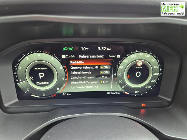 Nissan Qashqai 1.3 DIG-T MHEV 158 PS X-Tronic N-Connecta Teil-Leder PanoGlasdach Klimaautomatik Sitzheizung Lenkradheizung Navi ACC PDC v+h 360&deg;Kamera DAB Bluetooth Touchscreen Apple CarPlay Android Auto 18"LM 