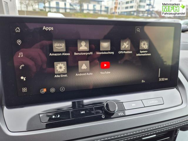 Nissan Qashqai 1.3 DIG-T MHEV 158 PS X-Tronic N-Connecta Teil-Leder PanoGlasdach Klimaautomatik Sitzheizung Lenkradheizung Navi ACC PDC v+h 360&deg;Kamera DAB Bluetooth Touchscreen Apple CarPlay Android Auto 18"LM 