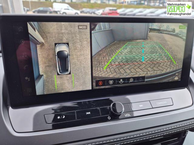 Nissan Qashqai 1.3 DIG-T MHEV 158 PS X-Tronic N-Connecta Teil-Leder PanoGlasdach Klimaautomatik Sitzheizung Lenkradheizung Navi ACC PDC v+h 360&deg;Kamera DAB Bluetooth Touchscreen Apple CarPlay Android Auto 18"LM 