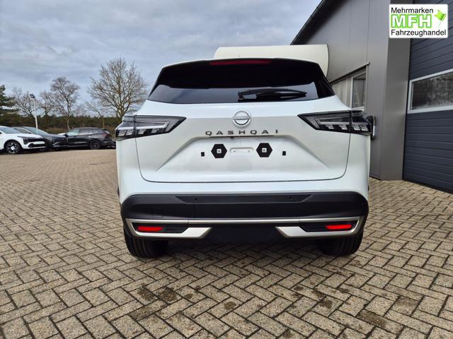 Nissan Qashqai 1.3 DIG-T MHEV 140PS Tekna Voll-Leder Klimaautomatik PanoGlasdach Sitzheizung Lenkradheizung Navi Head-Up Display elektr. Heckklappe ACC PDC v+h 360&deg;Kamera DAB Bluetooth Touchscreen Apple CarPlay Android Auto 19"LM 