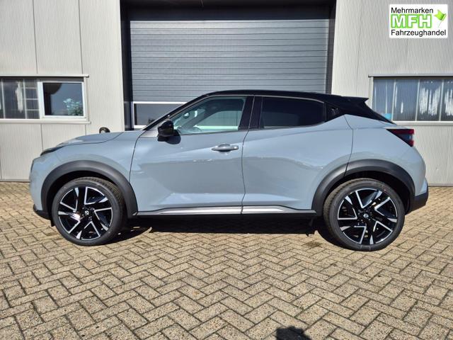 Nissan Juke 1.0 DIG-T 114PS N-Design Automatik Teil-Leder Klimaautomatik Sitzheizung Lenkradheizung PDC v+h R&uuml;ckf.Kamera Navi 19"LM Bluetooth Touchscreen Apple CarPlay Android Auto 