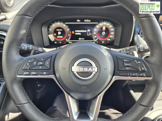 Nissan Juke 1.0 DIG-T 114PS N-Design Automatik Teil-Leder Klimaautomatik Sitzheizung Lenkradheizung PDC v+h R&uuml;ckf.Kamera Navi 19"LM Bluetooth Touchscreen Apple CarPlay Android Auto 