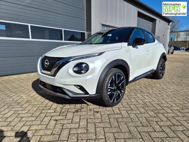 Nissan Juke 1.0 DIG-T 114PS N-Design Automatik Teil-Leder Klimaautomatik Sitzheizung Lenkradheizung PDC v+h R&uuml;ckf.Kamera Navi 19"LM Bluetooth Touchscreen Apple CarPlay Android Auto 