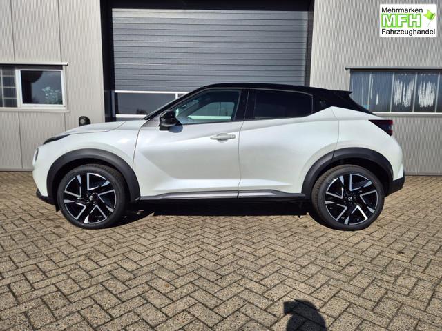 Nissan Juke 1.0 DIG-T 114PS N-Design Automatik Teil-Leder Klimaautomatik Sitzheizung Lenkradheizung PDC v+h R&uuml;ckf.Kamera Navi 19"LM Bluetooth Touchscreen Apple CarPlay Android Auto 