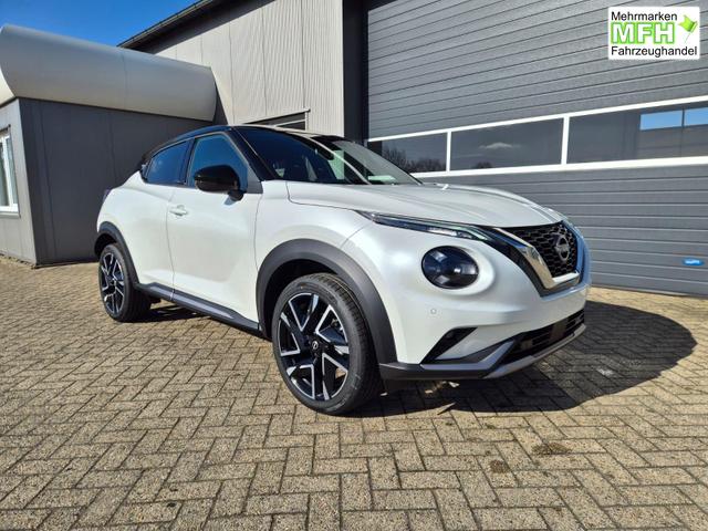 Nissan Juke 1.0 DIG-T 114PS N-Design Automatik Teil-Leder Klimaautomatik Sitzheizung Lenkradheizung PDC v+h R&uuml;ckf.Kamera Navi 19"LM Bluetooth Touchscreen Apple CarPlay Android Auto 
