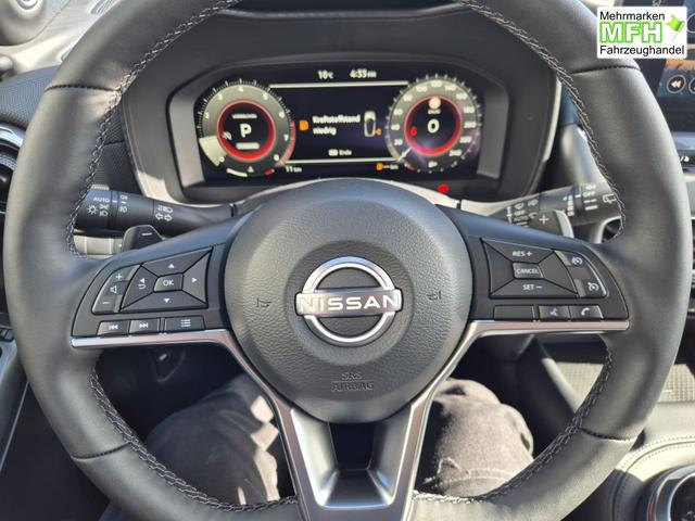 Nissan Juke 1.0 DIG-T 114PS N-Design Automatik Teil-Leder Klimaautomatik Sitzheizung Lenkradheizung PDC v+h R&uuml;ckf.Kamera Navi 19"LM Bluetooth Touchscreen Apple CarPlay Android Auto 