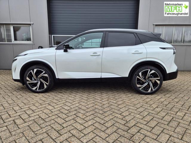 Nissan Qashqai 1.3 DIG-T MHEV 158 PS X-Tronic Tekna Premium Paket 20"LM Teil-Leder PanoGlasdach Klimaautomatik Sitzheizung Lenkradheizung Navi Head-Up Display elektr. Heckklappe ACC PDC v+h 360&deg;Kamera DAB Bluetooth Touchscreen Apple CarPlay Android Auto 