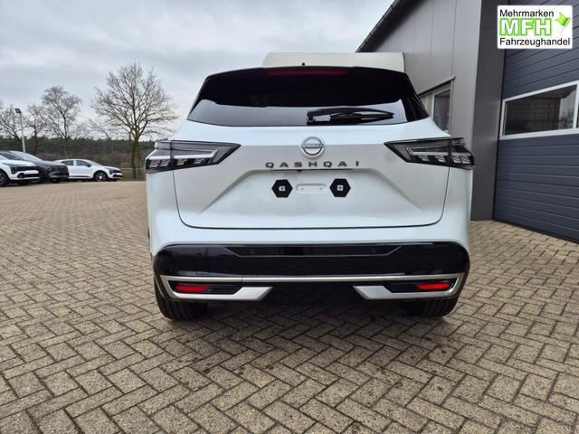 Nissan Qashqai 1.3 DIG-T MHEV 158 PS X-Tronic Tekna Premium Paket 20"LM Teil-Leder PanoGlasdach Klimaautomatik Sitzheizung Lenkradheizung Navi Head-Up Display elektr. Heckklappe ACC PDC v+h 360&deg;Kamera DAB Bluetooth Touchscreen Apple CarPlay Android Auto 