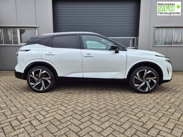 Nissan Qashqai 1.3 DIG-T MHEV 158 PS X-Tronic Tekna Premium Paket 20"LM Teil-Leder PanoGlasdach Klimaautomatik Sitzheizung Lenkradheizung Navi Head-Up Display elektr. Heckklappe ACC PDC v+h 360&deg;Kamera DAB Bluetooth Touchscreen Apple CarPlay Android Auto 